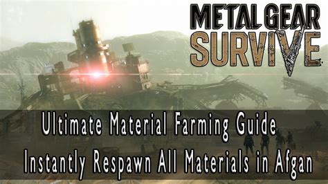 metal gear survive how to get fabrics|Metal Gear Survive: How To Get Materials & Kuban Fast .